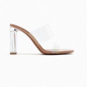 ZARA Transparent Helled Sandals Women's Size EU 41 US 10